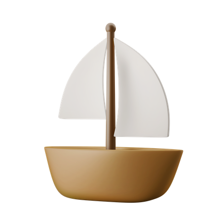 Segelboot  3D Icon