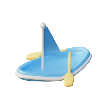 Segelboot  3D Illustration