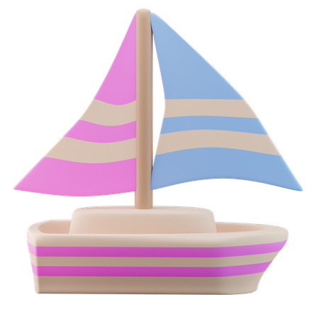 Segelboot  3D Icon