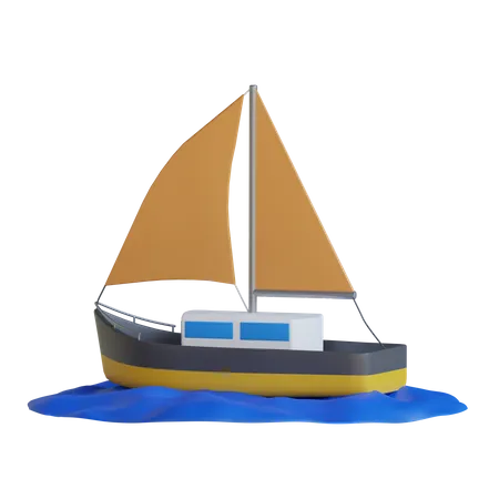 Segelboot  3D Icon