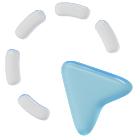 Segment Click Path  3D Icon