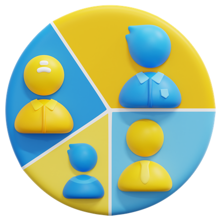 Segmentation  3D Icon