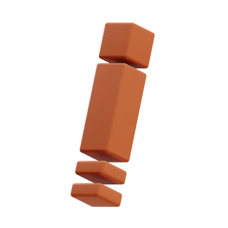 Segmented Long Cuboid  3D Illustration