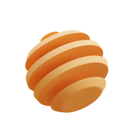 Segmented sphere  3D Icon