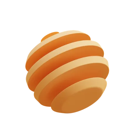 Segmented sphere 3D Icon