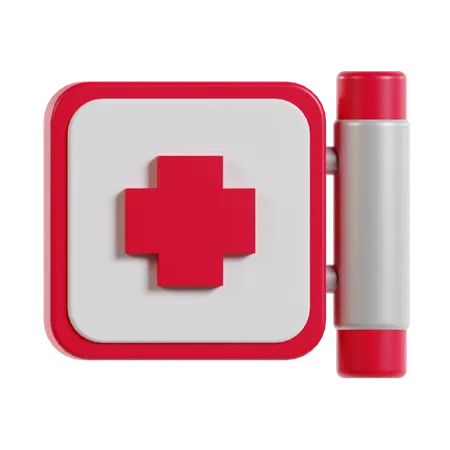 Segno dell'ospedale  3D Icon