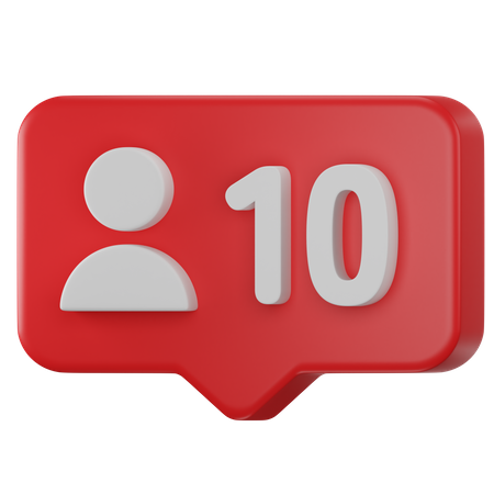 Seguidor adicionar amigo  3D Icon