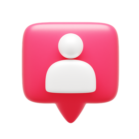 Seguidores gostam de notificação  3D Icon