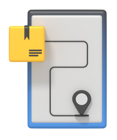 Seguimiento de entrega en línea  3D Icon