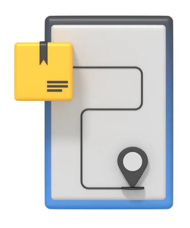 Seguimiento de entrega en línea  3D Icon
