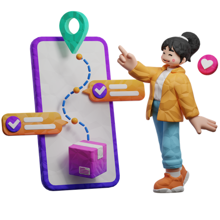 Rastreo de orden  3D Illustration