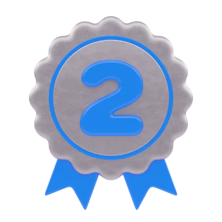 Segunda medalha  3D Icon