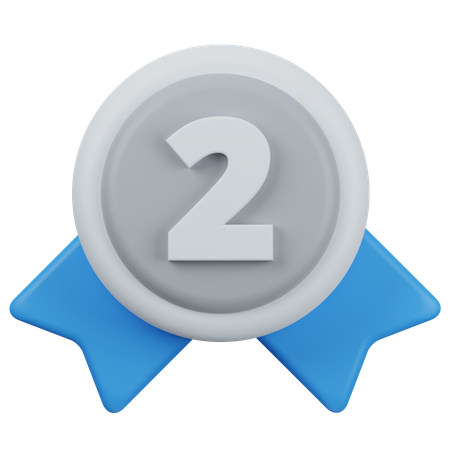Segunda medalha  3D Icon