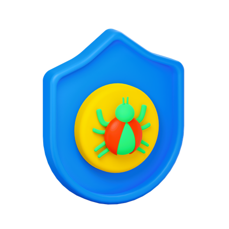 Segurança antivírus  3D Icon