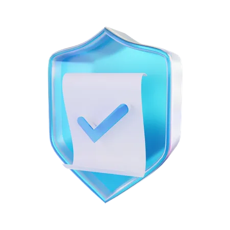 Segurança aprovada  3D Icon