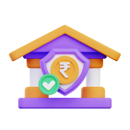 Segurança bancária  3D Icon