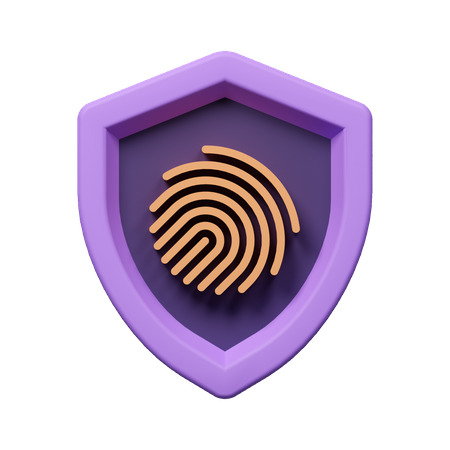 Segurança biométrica  3D Icon