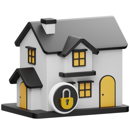 Segurança da casa  3D Icon