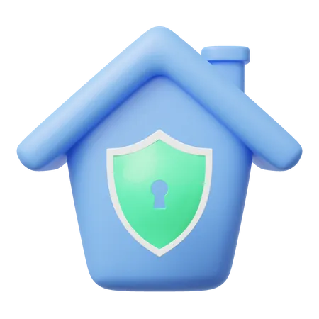 Segurança da casa  3D Icon