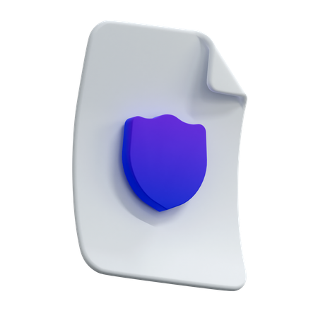 Segurança de arquivos  3D Icon