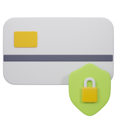 Segurança do cartão de crédito  3D Icon