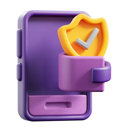 Segurança de dados  3D Icon