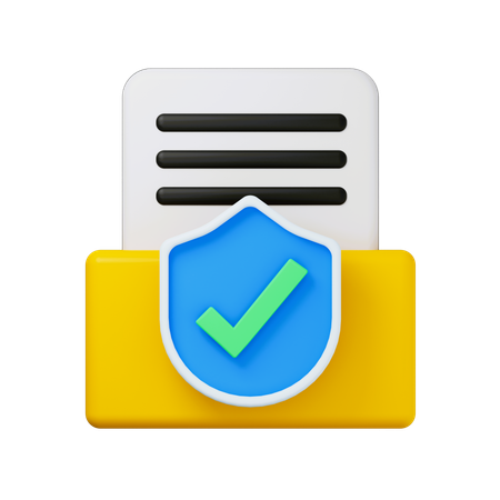 Segurança de dados  3D Icon