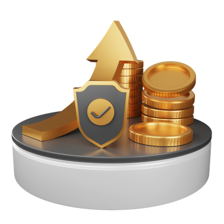Segurança de investimento  3D Icon