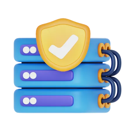 Segurança de banco de dados  3D Icon