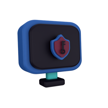 Segurança Informática  3D Icon