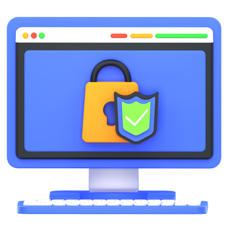 Segurança Informática  3D Icon