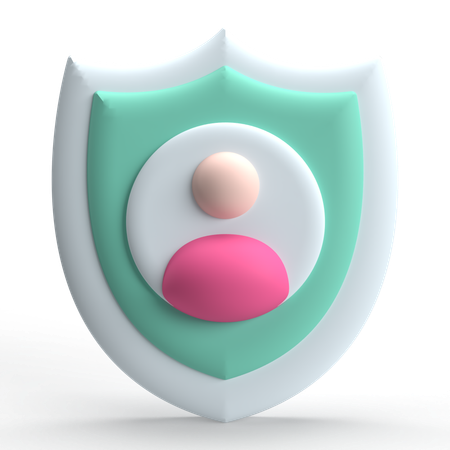 Segurança do usuário  3D Icon