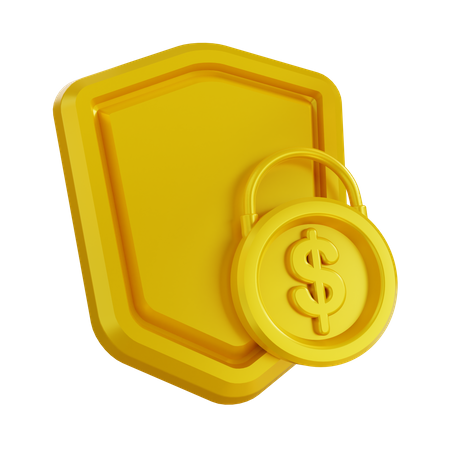 Segurança financeira  3D Icon