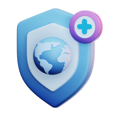 Segurança global  3D Icon