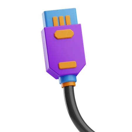 Segurança de Internet USB  3D Icon