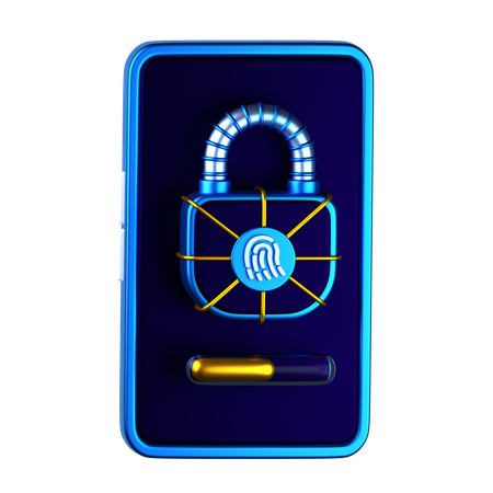 Segurança para celulares  3D Icon