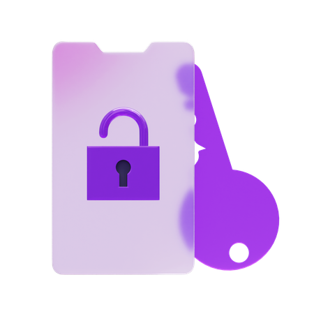 Segurança para celulares  3D Icon