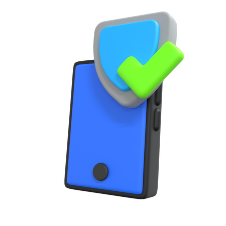 Segurança para celulares  3D Icon