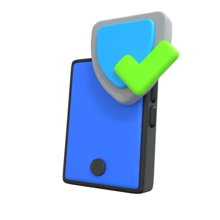 Segurança para celulares  3D Icon
