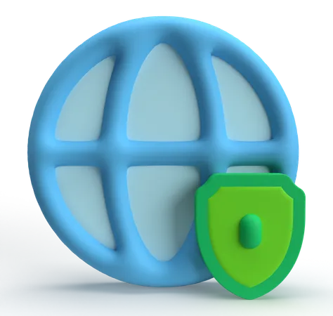 Segurança mundial  3D Icon