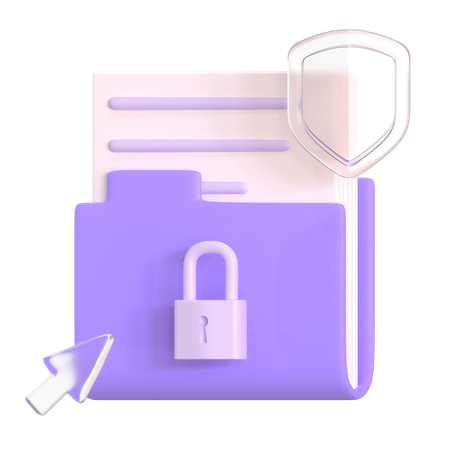 Segurança e privacidade  3D Icon