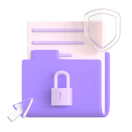 Segurança e privacidade  3D Icon