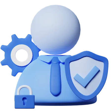 Segurança e privacidade  3D Icon