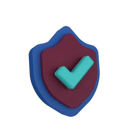 Segurança verificada  3D Icon