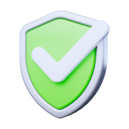 Segurança verificada  3D Icon