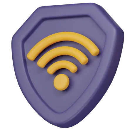 Segurança wi-fi  3D Icon