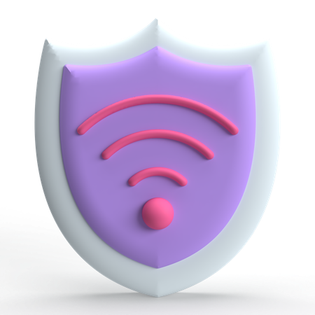 Segurança wi-fi  3D Icon