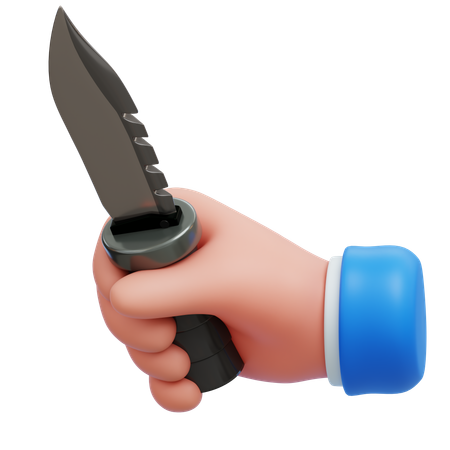 Segurando a faca  3D Icon