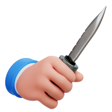 Segurando a faca  3D Icon