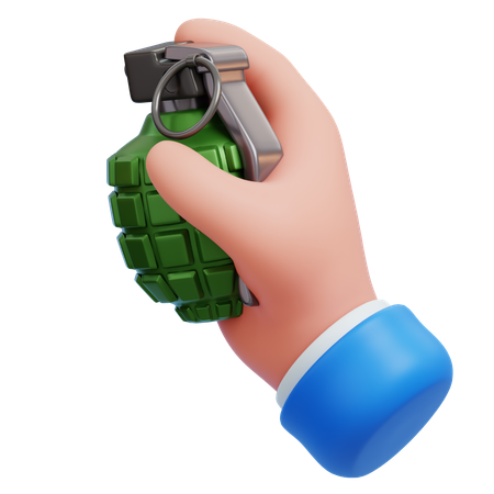 Segurando bomba  3D Icon